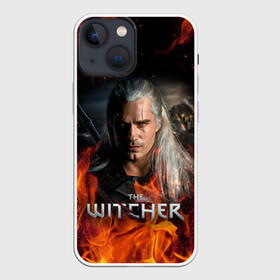 Чехол для iPhone 13 mini с принтом THE WITCHER в Петрозаводске,  |  | geralt | netflix | the witcher | witcher | ведьмак | геральт | йенифер | нетфликс | сериал ведьмак | трисс | цири