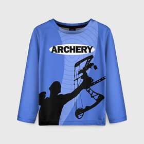 Детский лонгслив 3D с принтом Archery в Петрозаводске, 100% полиэстер | длинные рукава, круглый вырез горловины, полуприлегающий силуэт
 | archer | archery | bow | bow hunter | bowhunter | лук | лучник | стрельба из лука