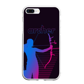 Чехол для iPhone 7Plus/8 Plus матовый с принтом Archer в Петрозаводске, Силикон | Область печати: задняя сторона чехла, без боковых панелей | archer | archery | bow | bow hunter | bowhunter | лук | лучник | стрельба из лука