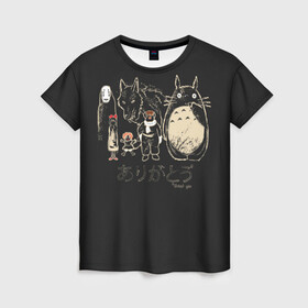 Женская футболка 3D с принтом My Neighbor Totoro группа на черном в Петрозаводске, 100% полиэфир ( синтетическое хлопкоподобное полотно) | прямой крой, круглый вырез горловины, длина до линии бедер | anime | hayao miyazaki | japanese | meme | miyazaki | piano | studio ghibli | tokyo | totoro | гибли | котобус | мой | сосед | сусуватари | тонари | тоторо | хаяо миядзаки