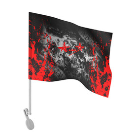 Флаг для автомобиля с принтом АлисА в Петрозаводске, 100% полиэстер | Размер: 30*21 см | alisa | rock | ussr | алиса | алиса группа | константин кинчев | рок | ссср