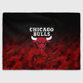 Плед 3D с принтом CHICAGO BULLS | ЧИКАГО БУЛЛС в Петрозаводске, 100% полиэстер | закругленные углы, все края обработаны. Ткань не мнется и не растягивается | bulls | chicago | chicago bulls | nba | red bulls | usa | америка | быки | нба | сша | чикаго буллс