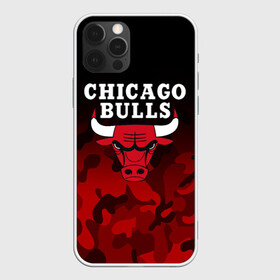 Чехол для iPhone 12 Pro с принтом CHICAGO BULLS | ЧИКАГО БУЛЛС в Петрозаводске, силикон | область печати: задняя сторона чехла, без боковых панелей | Тематика изображения на принте: bulls | chicago | chicago bulls | nba | red bulls | usa | америка | быки | нба | сша | чикаго буллс