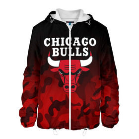 Мужская куртка 3D с принтом CHICAGO BULLS | ЧИКАГО БУЛЛС в Петрозаводске, ткань верха — 100% полиэстер, подклад — флис | прямой крой, подол и капюшон оформлены резинкой с фиксаторами, два кармана без застежек по бокам, один большой потайной карман на груди. Карман на груди застегивается на липучку | bulls | chicago | chicago bulls | nba | red bulls | usa | америка | быки | нба | сша | чикаго буллс