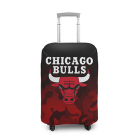 Чехол для чемодана 3D с принтом CHICAGO BULLS | ЧИКАГО БУЛЛС в Петрозаводске, 86% полиэфир, 14% спандекс | двустороннее нанесение принта, прорези для ручек и колес | bulls | chicago | chicago bulls | nba | red bulls | usa | америка | быки | нба | сша | чикаго буллс