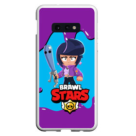 Чехол для Samsung S10E с принтом BRAWL STARS BIBI в Петрозаводске, Силикон | Область печати: задняя сторона чехла, без боковых панелей | bib | brawl stars | bull | colt | crow | leon | leon shark | moba | sally leon | shark | акула | берли | биби | бравл старс | ворон | жанр | игра | кольт | леон | леон акула | нита | спайк | шелли