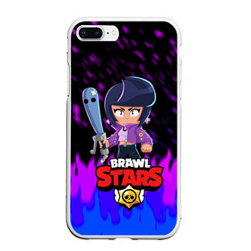 Чехол для iPhone 7Plus/8 Plus матовый с принтом BRAWL STARS BIBI в Петрозаводске, Силикон | Область печати: задняя сторона чехла, без боковых панелей | bib | brawl stars | bull | colt | crow | leon | leon shark | moba | sally leon | shark | акула | берли | биби | бравл старс | ворон | жанр | игра | кольт | леон | леон акула | нита | спайк | шелли