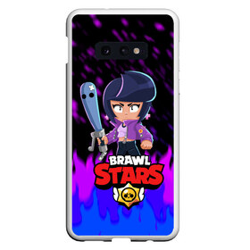 Чехол для Samsung S10E с принтом BRAWL STARS BIBI в Петрозаводске, Силикон | Область печати: задняя сторона чехла, без боковых панелей | bib | brawl stars | bull | colt | crow | leon | leon shark | moba | sally leon | shark | акула | берли | биби | бравл старс | ворон | жанр | игра | кольт | леон | леон акула | нита | спайк | шелли