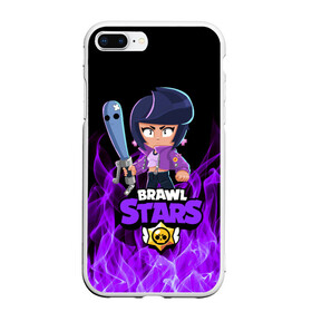 Чехол для iPhone 7Plus/8 Plus матовый с принтом BRAWL STARS BIBI в Петрозаводске, Силикон | Область печати: задняя сторона чехла, без боковых панелей | bib | brawl stars | bull | colt | crow | leon | leon shark | moba | sally leon | shark | акула | берли | биби | бравл старс | ворон | жанр | игра | кольт | леон | леон акула | нита | спайк | шелли