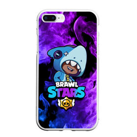 Чехол для iPhone 7Plus/8 Plus матовый с принтом Brawl Stars LEON SHARK в Петрозаводске, Силикон | Область печати: задняя сторона чехла, без боковых панелей | 8 bit | 8 бит | brawl | brawl stars | crow | leon | shark | stars | акула | бравл | бравл старс | браво старс | игра | компьютерная | кров | леон | леон акула | онлайн | старс | шарк