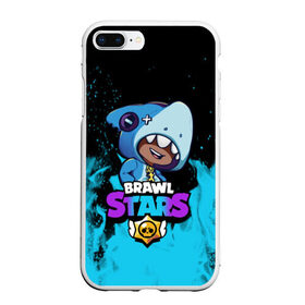 Чехол для iPhone 7Plus/8 Plus матовый с принтом Brawl Stars LEON SHARK в Петрозаводске, Силикон | Область печати: задняя сторона чехла, без боковых панелей | 8 bit | 8 бит | brawl | brawl stars | crow | leon | shark | stars | акула | бравл | бравл старс | браво старс | игра | компьютерная | кров | леон | леон акула | онлайн | старс | шарк