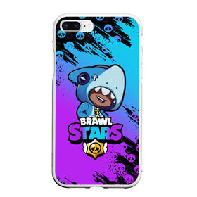 Чехол для iPhone 7Plus/8 Plus матовый с принтом Brawl Stars LEON SHARK в Петрозаводске, Силикон | Область печати: задняя сторона чехла, без боковых панелей | 8 bit | 8 бит | brawl | brawl stars | crow | leon | shark | stars | акула | бравл | бравл старс | браво старс | игра | компьютерная | кров | леон | леон акула | онлайн | старс | шарк