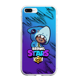 Чехол для iPhone 7Plus/8 Plus матовый с принтом Brawl Stars LEON SHARK в Петрозаводске, Силикон | Область печати: задняя сторона чехла, без боковых панелей | 8 bit | 8 бит | brawl | brawl stars | crow | leon | shark | stars | акула | бравл | бравл старс | браво старс | игра | компьютерная | кров | леон | леон акула | онлайн | старс | шарк