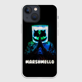 Чехол для iPhone 13 mini с принтом Marshmello в Петрозаводске,  |  | marshmello | диджей | клуб | клубная музыка | маршмеллоу | маршмэлло | маршмэллоу | музыка | электронная