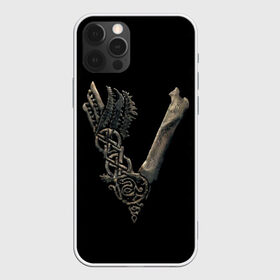 Чехол для iPhone 12 Pro Max с принтом Vikings (bones logo) в Петрозаводске, Силикон |  | bones | good | skull | viking | vikings | бог | викинг | викинги | кости | скандинавы | череп | язычник
