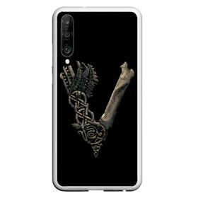 Чехол для Honor P30 с принтом Vikings (bones logo) в Петрозаводске, Силикон | Область печати: задняя сторона чехла, без боковых панелей | bones | good | skull | viking | vikings | бог | викинг | викинги | кости | скандинавы | череп | язычник