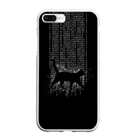 Чехол для iPhone 7Plus/8 Plus матовый с принтом Matrix cat в Петрозаводске, Силикон | Область печати: задняя сторона чехла, без боковых панелей | Тематика изображения на принте: matrix | андерсон | всемогущий | дежавю | киану | код | кот | матрица | поверь | ривз | себя | томас