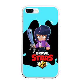 Чехол для iPhone 7Plus/8 Plus матовый с принтом BRAWL STARS BIBI в Петрозаводске, Силикон | Область печати: задняя сторона чехла, без боковых панелей | bib | brawl stars | bull | colt | crow | leon | leon shark | moba | sally leon | shark | акула | берли | биби | бравл старс | ворон | жанр | игра | кольт | леон | леон акула | нита | спайк | шелли