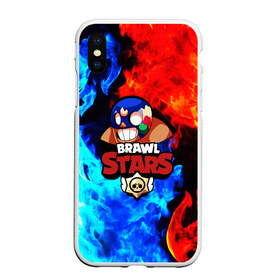 Чехол для iPhone XS Max матовый с принтом Brawl Stars El Primo в Петрозаводске, Силикон | Область печати: задняя сторона чехла, без боковых панелей | bibi | brawl stars | brock | bull | crow | dinomike | el primo | leon | mobile game | nita | poko | ricochet | stars | tara | бравл старс | ворон | леон | мобильные игры