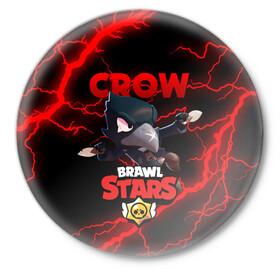 Значок с принтом  BRAWL STARS CROW | БРАВЛ СТАРС ЛЕОН в Петрозаводске,  металл | круглая форма, металлическая застежка в виде булавки | brawl stars | crow | leon | leon shark | sally leon | shark | stars | акула | берли | ворон | леон | леон акула | спайк | эль примо