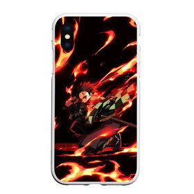 Чехол для iPhone XS Max матовый с принтом KIMETSU NO YAIBA в Петрозаводске, Силикон | Область печати: задняя сторона чехла, без боковых панелей | demon slayer | demon slayer: kimetsu no yaiba | kimetsu | kimetsu no yaiba | nezuko | slayer | tanjiro | клинок рассекающий демонов | незуко | танджиро | шинобу кочо