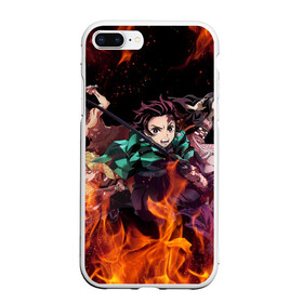 Чехол для iPhone 7Plus/8 Plus матовый с принтом KIMETSU NO YAIBA в Петрозаводске, Силикон | Область печати: задняя сторона чехла, без боковых панелей | demon slayer | demon slayer: kimetsu no yaiba | kimetsu | kimetsu no yaiba | nezuko | slayer | tanjiro | клинок рассекающий демонов | незуко | танджиро | шинобу кочо