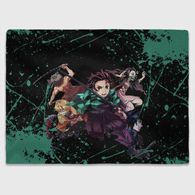 Плед 3D с принтом DEMON SLAYER KIMETSU NO YAIBA | КЛИНОК РАССЕКАЮЩИЙ ДЕМОНОВ в Петрозаводске, 100% полиэстер | закругленные углы, все края обработаны. Ткань не мнется и не растягивается | demon slayer | kimetsu no yaiba | nezuko | shinobu | slayer | tanjiro | zenitsu | гию томиока | зенитсу | зенитцу | иноске хашибира | клинок рассекающий демонов | незуко | танджиро | шинобу кочо