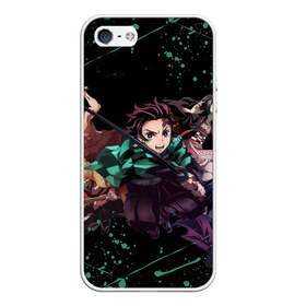 Чехол для iPhone 5/5S матовый с принтом DEMON SLAYER KIMETSU NO YAIBA КЛИНОК РАССЕКАЮЩИЙ ДЕМОНОВ в Петрозаводске, Силикон | Область печати: задняя сторона чехла, без боковых панелей | demon slayer | kimetsu no yaiba | nezuko | shinobu | slayer | tanjiro | zenitsu | гию томиока | зенитсу | зенитцу | иноске хашибира | клинок рассекающий демонов | незуко | танджиро | шинобу кочо