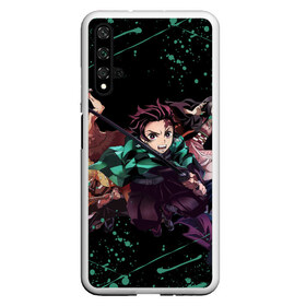 Чехол для Honor 20 с принтом DEMON SLAYER KIMETSU NO YAIBA КЛИНОК РАССЕКАЮЩИЙ ДЕМОНОВ в Петрозаводске, Силикон | Область печати: задняя сторона чехла, без боковых панелей | Тематика изображения на принте: demon slayer | kimetsu no yaiba | nezuko | shinobu | slayer | tanjiro | zenitsu | гию томиока | зенитсу | зенитцу | иноске хашибира | клинок рассекающий демонов | незуко | танджиро | шинобу кочо