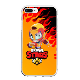 Чехол для iPhone 7Plus/8 Plus матовый с принтом BRAWL STARS MAX в Петрозаводске, Силикон | Область печати: задняя сторона чехла, без боковых панелей | bib | brawl stars | bull | colt | crow | leon | leon shark | max | moba | sally leon | shark | акула | берли | биби | бравл старс | ворон | жанр | игра | кольт | леон | леон акула | макс | нита | спайк | шелли