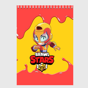 Скетчбук с принтом BRAWL STARS MAX в Петрозаводске, 100% бумага
 | 48 листов, плотность листов — 100 г/м2, плотность картонной обложки — 250 г/м2. Листы скреплены сверху удобной пружинной спиралью | bib | brawl stars | bull | colt | crow | leon | leon shark | max | moba | sally leon | shark | акула | берли | биби | бравл старс | ворон | жанр | игра | кольт | леон | леон акула | макс | нита | спайк | шелли