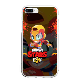 Чехол для iPhone 7Plus/8 Plus матовый с принтом BRAWL STARS MAX в Петрозаводске, Силикон | Область печати: задняя сторона чехла, без боковых панелей | bib | brawl stars | bull | colt | crow | leon | leon shark | max | moba | sally leon | shark | акула | берли | биби | бравл старс | ворон | жанр | игра | кольт | леон | леон акула | макс | нита | спайк | шелли