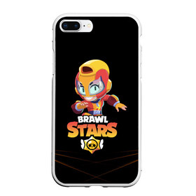 Чехол для iPhone 7Plus/8 Plus матовый с принтом BRAWL STARS MAX в Петрозаводске, Силикон | Область печати: задняя сторона чехла, без боковых панелей | bib | brawl stars | bull | colt | crow | leon | leon shark | max | moba | sally leon | shark | акула | берли | биби | бравл старс | ворон | жанр | игра | кольт | леон | леон акула | макс | нита | спайк | шелли