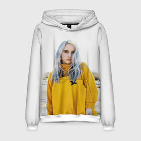 Мужская толстовка 3D с принтом BILLIE EILISH в Петрозаводске, 100% полиэстер | двухслойный капюшон со шнурком для регулировки, мягкие манжеты на рукавах и по низу толстовки, спереди карман-кенгуру с мягким внутренним слоем. | ayelish | bad guy | bellyache | bilie eilish | bilie elish | billie | billie eilish | eilish | electronic | elish | music | били айлиш | билли айлиш | эйлиш | элиш