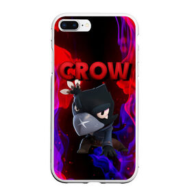 Чехол для iPhone 7Plus/8 Plus матовый с принтом Brawl Stars CROW в Петрозаводске, Силикон | Область печати: задняя сторона чехла, без боковых панелей | 8 bit | 8 бит | brawl | brawl stars | crow | leon | shark | stars | акула | бравл | бравл старс | браво старс | игра | компьютерная | кров | леон | леон акула | онлайн | старс | шарк