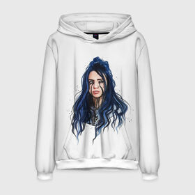 Мужская толстовка 3D с принтом BILLIE EILISH в Петрозаводске, 100% полиэстер | двухслойный капюшон со шнурком для регулировки, мягкие манжеты на рукавах и по низу толстовки, спереди карман-кенгуру с мягким внутренним слоем. | ayelish | bad guy | bellyache | bilie eilish | bilie elish | billie | billie eilish | eilish | electronic | elish | music | били айлиш | билли айлиш | эйлиш | элиш