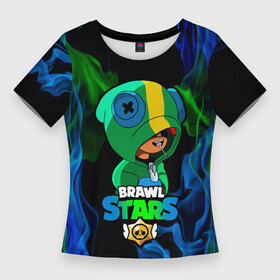 Женская футболка 3D Slim с принтом Brawl Stars LEON в Петрозаводске,  |  | 8 bit | 8 бит | brawl | brawl stars | crow | leon | shark | stars | акула | бравл | бравл старс | браво старс | игра | компьютерная | кров | леон | леон акула | онлайн | старс | шарк
