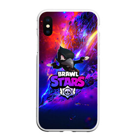 Чехол для iPhone XS Max матовый с принтом BRAWL STARS CROW в Петрозаводске, Силикон | Область печати: задняя сторона чехла, без боковых панелей | bibi | brawl stars | brock | bull | crow | dinomike | el primo | leon | mobile game | nita | poko | ricochet | stars | tara | бравл старс | ворон | леон | мобильные игры