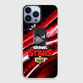 Чехол для iPhone 13 Pro Max с принтом BRAWL STARS CROW в Петрозаводске,  |  | Тематика изображения на принте: bibi | brawl stars | brock | bull | crow | dinomike | el primo | leon | mobile game | nita | poko | ricochet | stars | tara | бравл старс | ворон | леон | мобильные игры