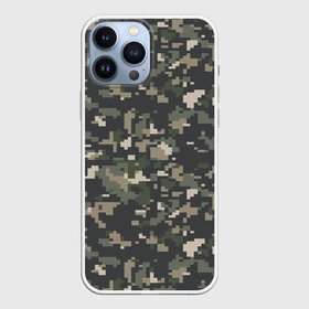 Чехол для iPhone 13 Pro Max с принтом Пиксельный камуфляж в Петрозаводске,  |  | Тематика изображения на принте: военный камуфляж | камуфляж | комуфляж | пиксели | пиксель | пиксельный камуфляж