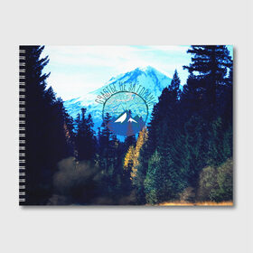Альбом для рисования с принтом лес в Петрозаводске, 100% бумага
 | матовая бумага, плотность 200 мг. | Тематика изображения на принте: альпинизм | горы | кемпинг | лес | счастье не за горами | туризм