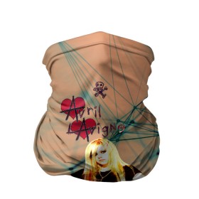 Бандана-труба 3D с принтом Avril Lavigne в Петрозаводске, 100% полиэстер, ткань с особыми свойствами — Activecool | плотность 150‒180 г/м2; хорошо тянется, но сохраняет форму | avril lavigne | аврил лавин | блондиника | музыка | рок