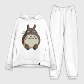 Женский костюм хлопок Oversize с принтом грустный Тоторо в Петрозаводске,  |  | anime | totoro | аниме | анимэ | монстр | монстрик | персонаж | существо | тоторо | хранитель