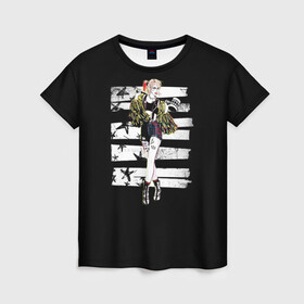 Женская футболка 3D с принтом Harley Quinn в Петрозаводске, 100% полиэфир ( синтетическое хлопкоподобное полотно) | прямой крой, круглый вырез горловины, длина до линии бедер | birds of prey | harley quinn | марго робби | потрясающая история харли квин | харли квин | хищные птицы