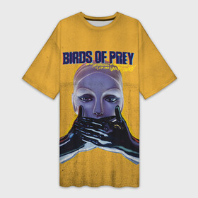 Платье-футболка 3D с принтом Birds of Prey Black mask в Петрозаводске,  |  | birds of prey | black mask | harley quinn | потрясающая история харли квин | харли квин | хищные птицы | черная маска
