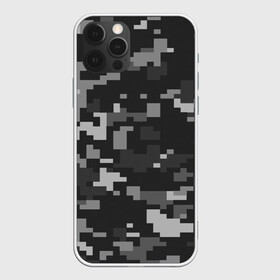 Чехол для iPhone 12 Pro с принтом Пиксельный камуфляж  в Петрозаводске, силикон | область печати: задняя сторона чехла, без боковых панелей | Тематика изображения на принте: военный камуфляж | камуфляж | комуфляж | пиксели | пиксель | пиксельный камуфляж