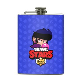 Фляга с принтом BRAWL STARS BIBI в Петрозаводске, металлический корпус | емкость 0,22 л, размер 125 х 94 мм. Виниловая наклейка запечатывается полностью | Тематика изображения на принте: bibi | brawl stars | brock | bull | crow | dinomike | el primo | leon | mobile game | nita | poko | ricochet | stars | tara | бравл старс | ворон | леон | мобильные игры