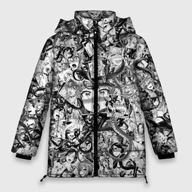 Женская зимняя куртка 3D с принтом Ахегао с щупальцами в Петрозаводске, верх — 100% полиэстер; подкладка — 100% полиэстер; утеплитель — 100% полиэстер | длина ниже бедра, силуэт Оверсайз. Есть воротник-стойка, отстегивающийся капюшон и ветрозащитная планка. 

Боковые карманы с листочкой на кнопках и внутренний карман на молнии | ahegao | anime | manga | tentacle | аниме | ахегао | коллаж | манга | паттерн | тентакли | щупальца