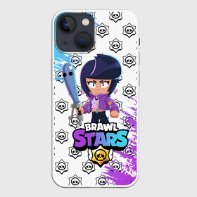 Чехол для iPhone 13 mini с принтом BRAWL STARS BIBI. в Петрозаводске,  |  | bib | brawl stars | colt | crow | el brown | leon | leon shark | max | moba | sally leon | shark | акула | берли | биби | бравл старс | браун | ворон | жанр | игра | кольт | леон | леон акула | макс | нита | шелли