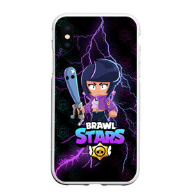 Чехол для iPhone XS Max матовый с принтом BRAWL STARS BIBI в Петрозаводске, Силикон | Область печати: задняя сторона чехла, без боковых панелей | bib | brawl stars | colt | crow | el brown | leon | leon shark | max | moba | sally leon | shark | акула | берли | биби | бравл старс | браун | ворон | жанр | игра | кольт | леон | леон акула | макс | нита | шелли